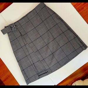 CLUB MONACO Borrem Plaid Skirt